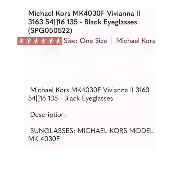 Michael Kors Viviana II Glasses Frame - Picture 8 of 10